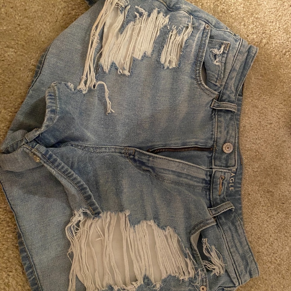 Denim american eagle high waisted shorts